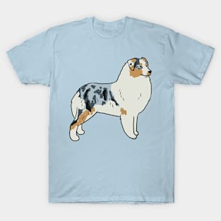 australian shepherd drawing T-Shirt